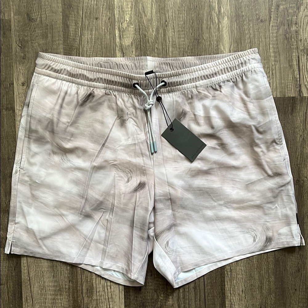 John Varvatos Men's Cream Swim Shorts